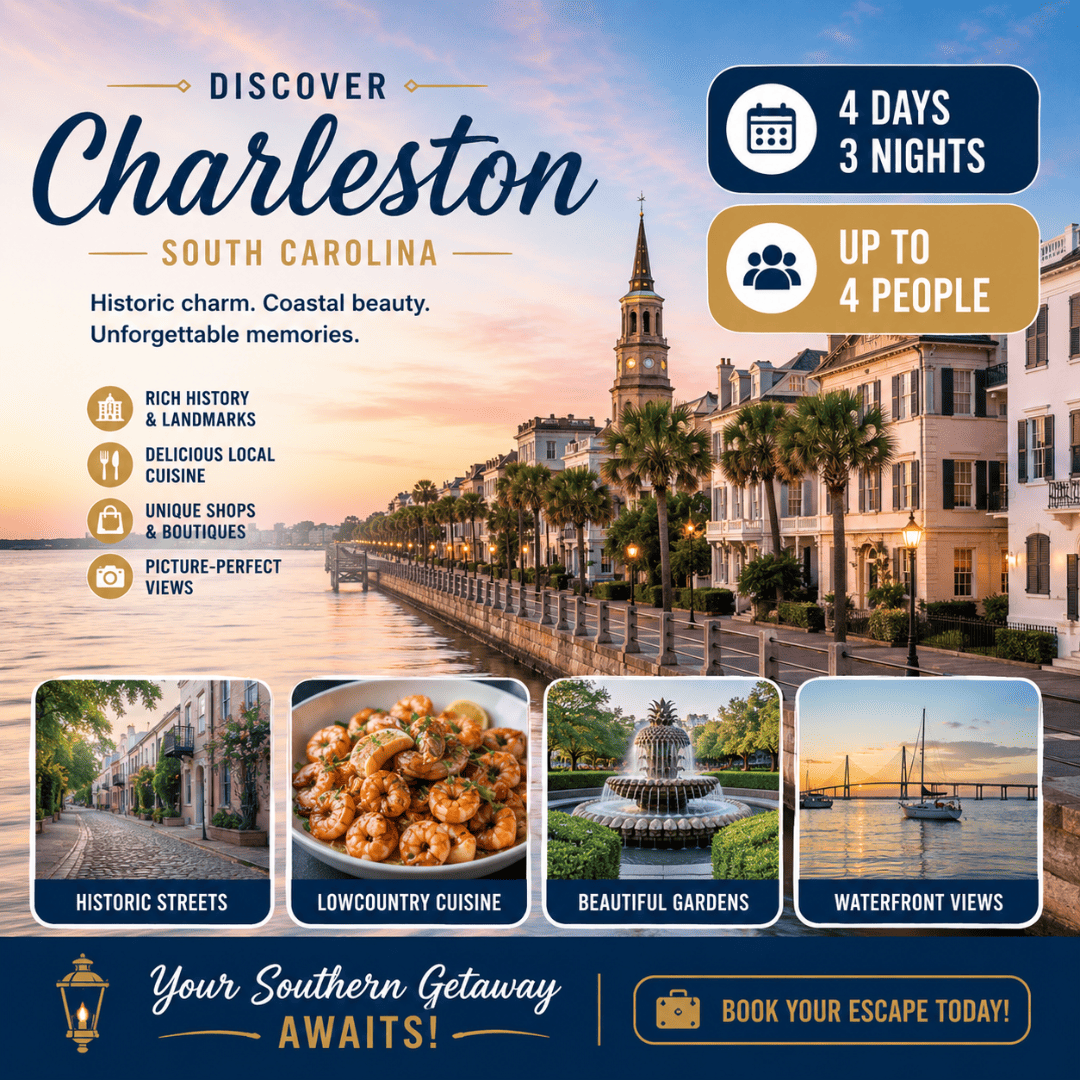 Hampton Inn Charleston-North — 4D/3N Charleston